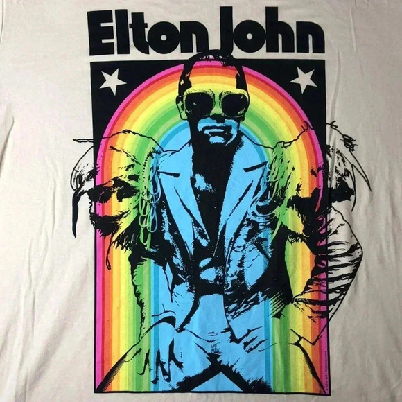 Elton John Official License Graphic Tee - Picture 2 of 4